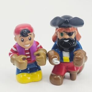 Little Tikes Play n Scoot Pirate Ship Boy & Captain 3.5" Figurines